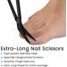 Long Handled Toenail Clippers for Thick Nails 7.5" Angled Tip Long Handled Nail Scissors for Toenails Heavy Duty long handled Toenail Scissors for Thick Nails Podiatry Tools for Elderly Back Pain - Buy Online on SooperMarket.com