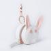 MOMINSIDE Pacifier Case Holder with Clip - Cute Rabbit Bag Charm - Holds 2 Pacifiers - White & Pink - Buy Online on SooperMarket.com