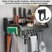 Self-Adhesive Razor Holder Shower - 5 PCs Multi-Purpose Hook Aluminum Bracket for Bathroom & Kitchen Organization - No Drilling Required Black - Buy Online on SooperMarket.com