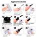 Nail Art Gel Liner Set - Black & White Design Polish Paint - 2Pcs 8ml Soak Off Curing Gel Polish with Thin Brush - DIY Home Salon French Manicure - Buy Online on SooperMarket.com