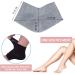 Vented Moisturizing Gel Heel Socks 3 Pairs Toeless Spa Sock for Foot Care Treatment Cracked Heels Dry Feet Foot Calluses (Black) - Buy Online on SooperMarket.com