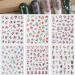 Watercolor Spring Nail Art Stickers - Pink Purple Floral Design for Acrylic Nails | DIY Nail Decorations for Women - Buy Online on SooperMarket.com