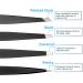 Rikans Precision Tweezers Set - Pack of 4 Black Professional Tweezers - Stainless Steel for Splinters, Eyebrows, Facial Hair, Blackheads - Includes Handy Carry Pouch - Buy Online on SooperMarket.com