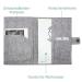 Cozy Racoon Mother Pass Cover - Handcrafted Felt Rainbow Blue | Made in Germany | Ideal Gift for Expecting Moms with Pockets for Insurance Card & Ultrasound Images - Buy Online on SooperMarket.com