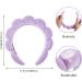 WLLHYF Spa Headbands Washing Face Hairband Facial Makeup Removal Hair Band Terry Cloth Headband Skincare Hair Hoops Sponge Bubble Fabric Valentine's Day Hair Wrap for Women Girls Shower Sports Purple - Buy Online on SooperMarket.com