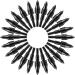 Black Screw-in Archery Bullet Points - 100 Grain, 24 Pieces - Field Target Practice Shooting - Buy Online on SooperMarket.com