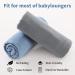 HOMBYS Muslin Baby Lounger Cover 2 Pack - 100% Cotton Slipcover for Infant Pillow (Blue & Grey) - Buy Online on SooperMarket.com