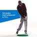 Fiberbuilt Flight Deck Oval Golf Hitting Mat | Real Grass-Like Performance | Adjustable Height Tee | Black/Green | 21.25 x 13.5 x 1.75 | Indoor/Outdoor - Buy Online on SooperMarket.com