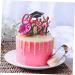 OFFSCH 5 Sets Cake Insert Top Hat Grad Party Decoration Graduation Grad Party Supplies Cupcake Decors Cake Decoration Red Paper European and American Graduation Season Red 16.00X13.00X0.10CM - Buy Online on SooperMarket.com