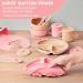 Shop Mumez 14-Part Children's Suction Plate Set - BPA-Free Silicone Baby Plates Bowls Cups & Bibs - Pink & Peach - International Shipping Available - Buy Online on SooperMarket.com