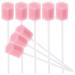 Healifty Disposable Oral Swabs - 100pcs Mouth Swabs for Elderly  Unflavored & Sterile Oral Care Sponge Swabs  Pink 100pcs Pink