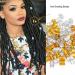 Dreadlock Accessories Adjustable Colorful Braiding Hair Rings Hair Braid Rings Adjustable Metal Decoration Tools(Gold+Silver) - Buy Online on SooperMarket.com