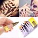 120 Piece Nail Stencils - Self-Adhesive Golden Modeling Stencils for Gel & Nail Extensions | International Shipping - Buy Online on SooperMarket.com