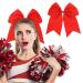 Shop 2 Pieces Large Red Loop Hair Ties - Perfect Cheerleader Hair Accessories for Women & Girls - Ideal for Christmas Parties - Buy Online on SooperMarket.com