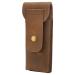 Cowhide Shaving Bag Portable Safety Razor Cover Shaver Leather Case Old Fashioned Shaver Cover Travel Bag For Razors