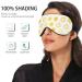 Haskirky Light Blocking Eye Mask | Adjustable Breathable Design for Deep Sleep | Men and Women | Travel, Yoga, Meditation | Yellow Graffiti Design - Buy Online on SooperMarket.com