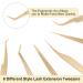 FEITA Gold Eyelash Extension Tweezer Set - Precision Diamond Grip Tweezers for Volume & Individual Lashes (6Pcs) - Buy Online on SooperMarket.com