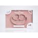 ezpz Happy Mat (Blush) - Silicone Suction Plate for Toddlers - Divided, Dishwasher Safe - 24 months - Buy Online on SooperMarket.com