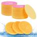 AUAUY Compressed Facial Sponges 60 Count Cellulose Facial Sponges for Daily Cleansing 100% Natural Wood Pulp Cotton Face Washing Sponge for Facial Cleansing Exfoliating Mask Makeup Removal 60 Beige