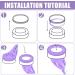 Buy 10pcs NizirioOo Refill Film for Diaper Pail - Odor-Tight Cassettes Compatible with Tommee Tippee Sangenic Tec | International Shipping Available - Buy Online on SooperMarket.com