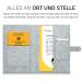 kwmobile Felt Cover for German Medical Records - U-Book & Vaccination Certificate with Extra Compartments | Durable & Stylish Protection - Buy Online on SooperMarket.com