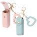 Lipstick Case 2PCS Lipstick Holder with Heart Shaped Mirror PU Lip Balm Keyring Sleeves Portable Small Lipstick Pouch for Women Girl Gift Style2 Lip Balm Holder style 1