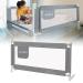 KCRET Bed Rail for Toddlers,Upgraded Infants Safety Bed Guardrail with Breathable Fabric for Twin, Double, Full-Size Queen & King Mattress (78.730, Gray) 78.730 Grey