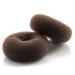 AJOY 2 Pcs Large Bun Maker Donut Sock Bun Form for Long Hair 3.3-3.6 Inch Brown - Ideal for Ballet, Girls, Women, Dance - Buy Online on SooperMarket.com