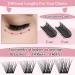 Lash Clusters 140 Pcs Cluster Lashes 14 Pairs Eyelash Clusters DIY Eyelash Extension Individual Cluster Eyelashes Mix Length Fluffy Super Thin Band Reusable Soft & Comfortable(Flipped-D-mix) mix Flipped - Buy Online on SooperMarket.com