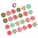 OFFSCH 24 Sheets Christmas Candy Decorations Christmas Tree Pendants Christmas Hanging Candies Manual Label