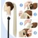Silky Straight Clip in Ponytail Hair Extension 28 Inch - Heat-Resistant Fiber - Bleach Blond - Women's Wrap Around Pony Tail - Buy Online on SooperMarket.com