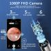 Rocason White Ear Wax Removal Tool Camera - WiFi Connected 1080P HD Otoscope for Kids and Adults - Ear Cleaning Endoscopic Camera for iPhone, iPad, Android Phones - Buy Online on SooperMarket.com