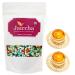 Jaiccha Ghasitaram Diwali Gifts Chocolate - Stone/ Rock Chocolates 200 GMS in White Paper Pouch with 2 T-Lites