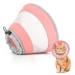 Supet Cat Cone Breathable Cat Cone Collar Soft Adjustable Cat Cone to Stop Licking Water Resistant Neck Cone for Cats with Air Mesh Protective Cat Recovery E Collar for Cat Kitten Pink S S (Neck Girth: 14-24CM) Pink