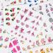 CHANGAR Flower Nail Art Stickers Decals - 55 Sheets Colorful Spring Floral Water Transfer Sticker for Manicure - Buy Online on SooperMarket.com