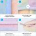 2-Pack Microfiber Hair Towels - Quick Drying Super Absorbent Rainbow Twisted Turban for Women & Girls - Red - Buy Online on SooperMarket.com