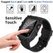 YALOCEA Compatible with Apple Watch Band 44mm with Case Built-in Screen Protector Rugged Shockproof Strap Bumper Cover with Tempered Glass Screen Protector for iWatch Series 6/SE2/SE/5/4 Matte Black Matte Black 44mm - Buy Online on SooperMarket.com