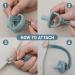 Silicone Dummy Clips Pacifier Holder for Baby Girls and Boys - Sand+Light Grey - Buy Online on SooperMarket.com