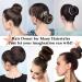 6-Piece Hair Bun Maker Set - Ring Style Donut Bun Shaper & Hair Accessories with Bobby Pins, Elastic Bands, and Ponytail Tools for Women, Girls, Kids - Black - Buy Online on SooperMarket.com