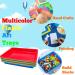 12 Pack Activity Plastic Art Trays Multicolor Plastic Art Trays Serving Tray for Art and Crafts DIY Projects Painting 4 Color - Buy Online on SooperMarket.com