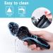 MAX-T Electric Razor for Men - Corded/Cordless Rotary Shaver with Pop Up Trimmer, IPX7 Waterproof, Wet/Dry, Wall Adapter Included - Blue - Buy Online on SooperMarket.com