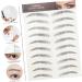 Baluue 24 Pcs Eyebrow Stickers Eyebrows Cosmetics Waterproof Eyebrow Tattoos Eyebrow Grooming Cejas Soy Ink - Buy Online on SooperMarket.com