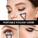 Steel Pin Eyelash Comb Set with Portable Metal Eyebrow Separator - 4pc Makeup Tool Kit - Buy Online on SooperMarket.com