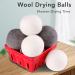 Reusable Dryer Balls Set - 6 Fabric Softening Balls for Wrinkle Reduction & Static Control | Save Drying Time | International Shipping - Buy Online on SooperMarket.com