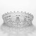 SWEETV Full Round Crystal Queen Crown for Women - Wedding Tiara for Bride, Pageant and Birthday Party - Silver - Buy Online on SooperMarket.com