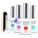 Dip Powder Gel Liquid Set with Activator, Base Top Gel and Brush Saver 0.5oz/Bot Dipping Powder Acrylic Nail Manicure Pedicure J775