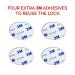 HavenHause Fridge Lock & Cabinet Lock with 4 Keys - Child Safety Locks - Black (2 Pack) - Buy Online on SooperMarket.com