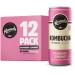 Remedy Kombucha Tea - Raspberry Lemonade - Sparkling Live Cultured Drink - Naturally Sugar Free Soft Drink - Prime Probiotic Drink for Gut Health - 12 x 250ml Raspberry Lemonade 12x250ml