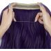 OMGREAT Halo Hair Extensions 18 Inch Curly Wavy Invisible Wire Deep Purple - 4.2 Oz | Women's Secret Crown Hairpiece - Buy Online on SooperMarket.com