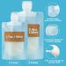 Shop TailaiMei 12-Piece TSA Approved Travel Pouches for Toiletries - Portable & Refillable Shampoo/Conditioner/Lotion Bags (1.7 & 3.4 oz) - Perfect for International Travel - Buy Online on SooperMarket.com